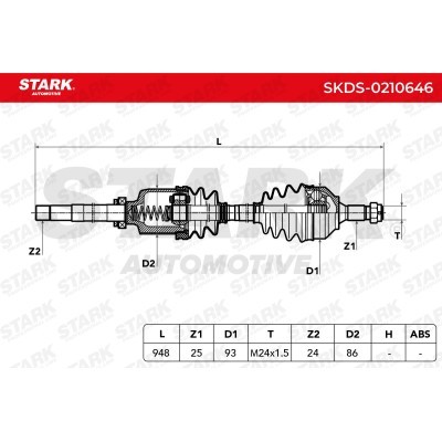 Drive Shaft Stark SKDS-0210646 SKDS-0210646 - photo 7