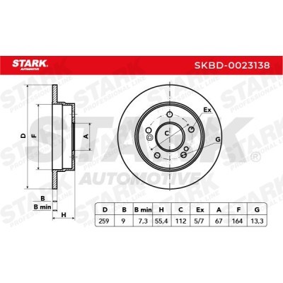 Brake Disc Stark SKBD-0023138 SKBD-0023138 - photo 3