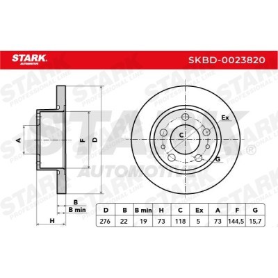 Brake Disc Stark SKBD-0023820 SKBD-0023820 - photo 10