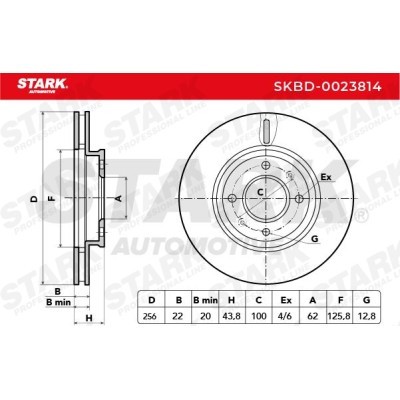 Brake Disc Stark SKBD-0023814 SKBD-0023814 - photo 5