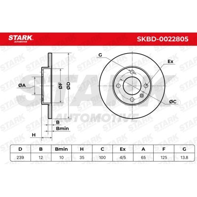 Brake Disc Stark SKBD-0022805 SKBD-0022805 - photo 8