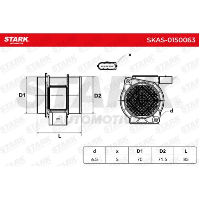 Air Mass Sensor Stark SKAS-0150063 SKAS-0150063 - photo 6