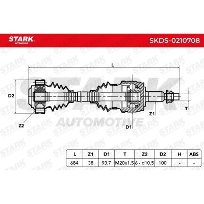 Drive Shaft Stark SKDS-0210708 SKDS-0210708 - photo 7