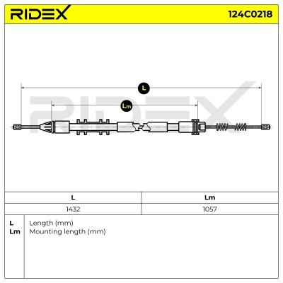 Cable Pull, Parking Brake RIDEX 124C0218 124C0218 - photo 5