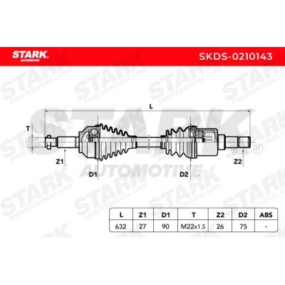 Drive Shaft Stark SKDS-0210143 SKDS-0210143 - photo 5