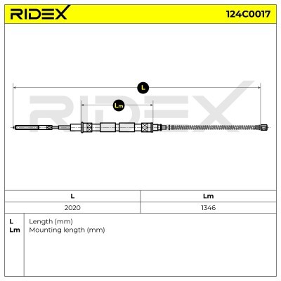 Cable Pull, Parking Brake RIDEX 124C0017 124C0017 - photo 6