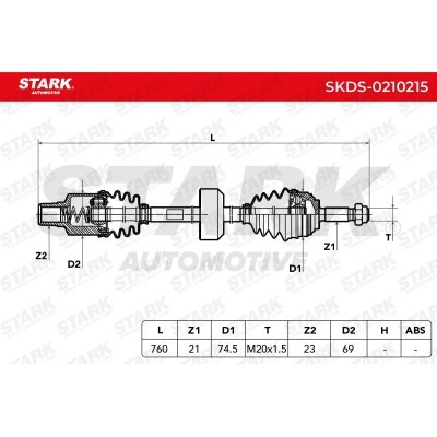 Drive Shaft Stark SKDS-0210215 SKDS-0210215 - photo 7