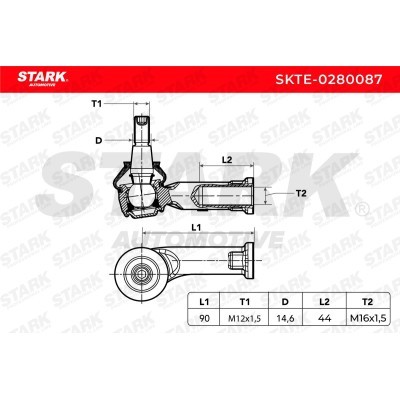 Tie Rod End Stark SKTE-0280087 SKTE-0280087 - photo 5