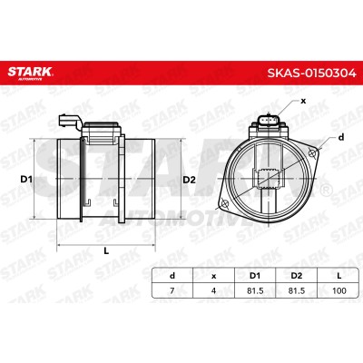 Air Mass Sensor Stark SKAS-0150304 SKAS-0150304 - photo 6