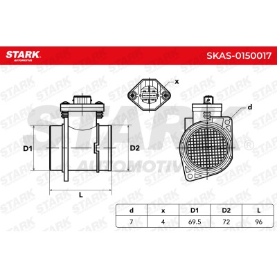 Air Mass Sensor Stark SKAS-0150017 SKAS-0150017 - photo 6
