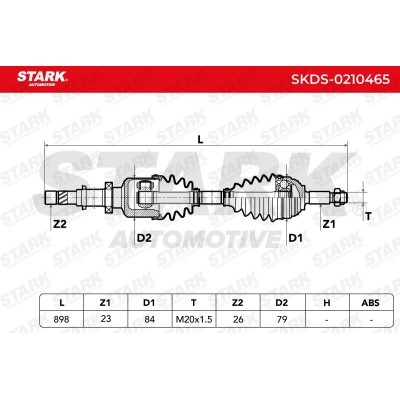 Drive Shaft Stark SKDS-0210465 SKDS-0210465 - photo 8