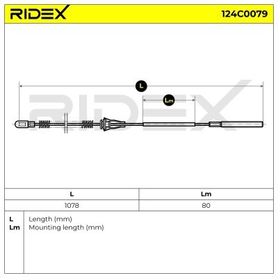 Cable Pull, Parking Brake RIDEX 124C0079 124C0079 - photo 7