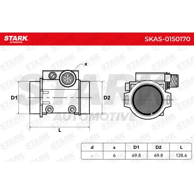 Air Mass Sensor Stark SKAS-0150170 SKAS-0150170 - photo 6