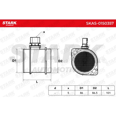 Air Mass Sensor Stark SKAS-0150357 SKAS-0150357 - photo 7