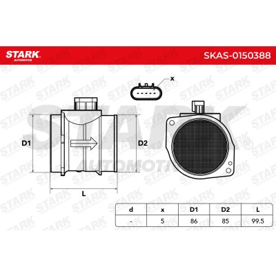 Air Mass Sensor Stark SKAS-0150388 SKAS-0150388 - photo 5
