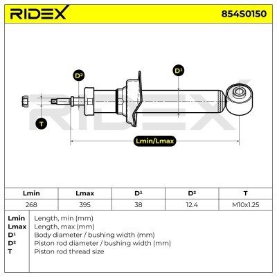 Shock Absorber RIDEX 854S0150 854S0150 - photo 9