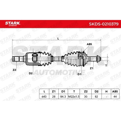 Drive Shaft Stark SKDS-0210379 SKDS-0210379 - photo 7