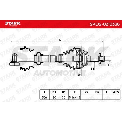 Drive Shaft Stark SKDS-0210336 SKDS-0210336 - photo 4