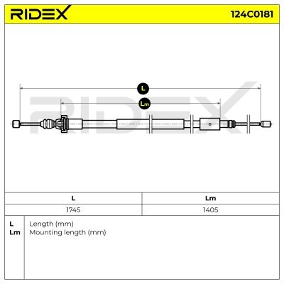 Cable Pull, Parking Brake RIDEX 124C0181 124C0181 - photo 5