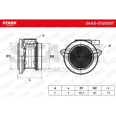 Air Mass Sensor Stark SKAS-0150057 SKAS-0150057 - photo 3