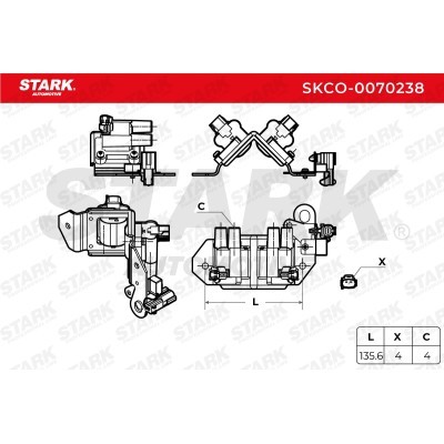 Ignition Coil Stark SKCO-0070238 SKCO-0070238 - photo 3