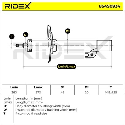 Shock Absorber RIDEX 854S0934 854S0934 - photo 6