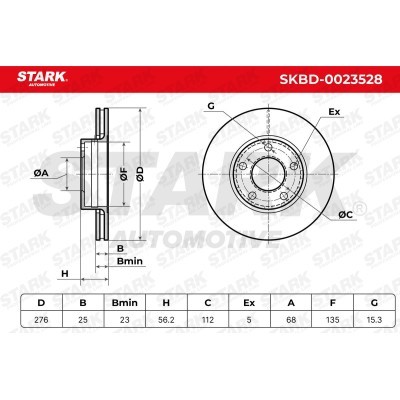 Brake Disc Stark SKBD-0023528 SKBD-0023528 - photo 6