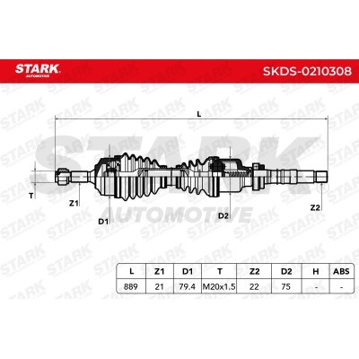 Drive Shaft Stark SKDS-0210308 SKDS-0210308 - photo 8