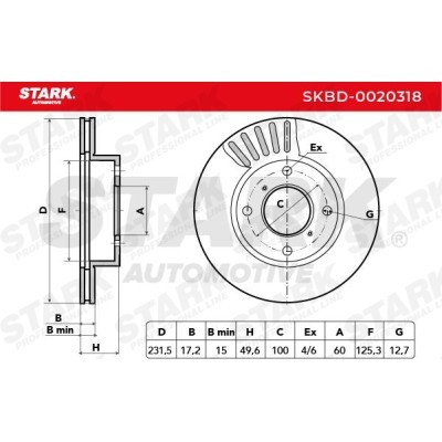 Brake Disc Stark SKBD-0020318 SKBD-0020318 - photo 5