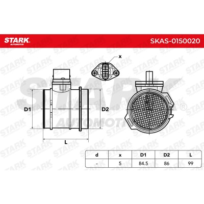 Air Mass Sensor Stark SKAS-0150020 SKAS-0150020 - photo 3