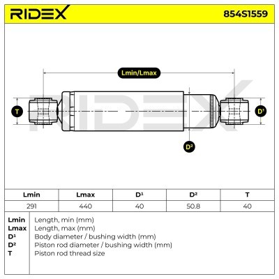 Shock Absorber RIDEX 854S1559 854S1559 - photo 7