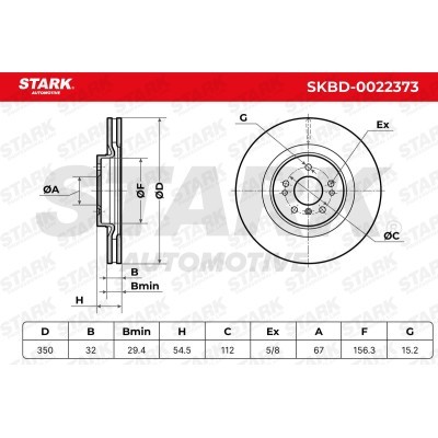 Brake Disc Stark SKBD-0022373 SKBD-0022373 - photo 4