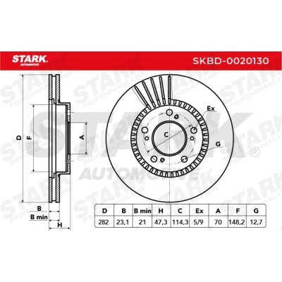 Brake Disc Stark SKBD-0020130 SKBD-0020130 - photo 5