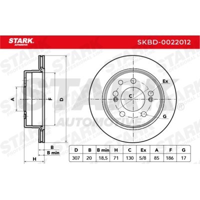 Brake Disc Stark SKBD-0022012 SKBD-0022012 - photo 4