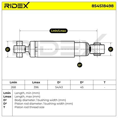Shock Absorber RIDEX 854S18498 854S18498 - photo 7