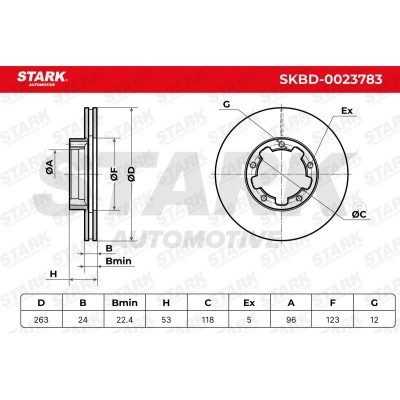 Brake Disc Stark SKBD-0023783 SKBD-0023783 - photo 7