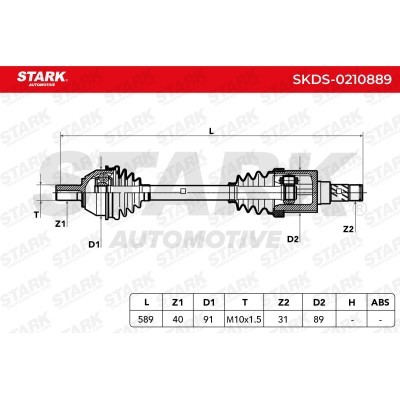 Drive Shaft Stark SKDS-0210889 SKDS-0210889 - photo 12