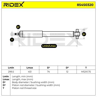 Shock Absorber RIDEX 854S0320 854S0320 - photo 7
