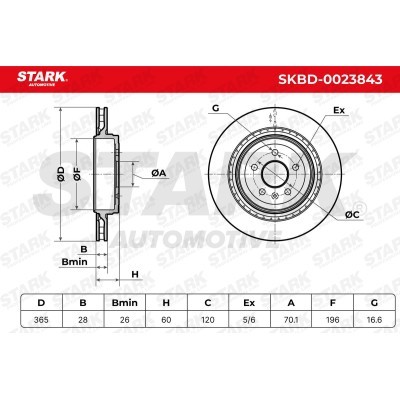 Brake Disc Stark SKBD-0023843 SKBD-0023843 - photo 6