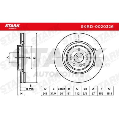 Brake Disc Stark SKBD-0020326 SKBD-0020326 - photo 5
