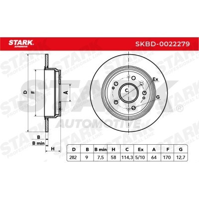 Brake Disc Stark SKBD-0022279 SKBD-0022279 - photo 5