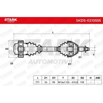 Drive Shaft Stark SKDS-0210555 SKDS-0210555 - photo 7