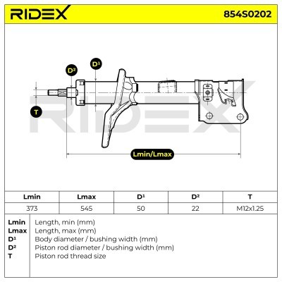 Shock Absorber RIDEX 854S0202 854S0202 - photo 5