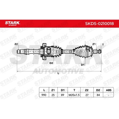 Drive Shaft Stark SKDS-0210018 SKDS-0210018 - photo 8