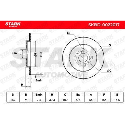 Brake Disc Stark SKBD-0022017 SKBD-0022017 - photo 5