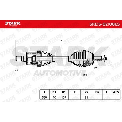 Drive Shaft Stark SKDS-0210865 SKDS-0210865 - photo 2