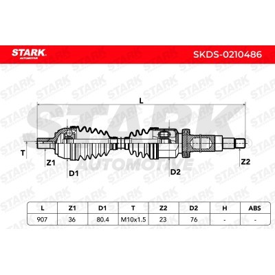 Drive Shaft Stark SKDS-0210486 SKDS-0210486 - photo 6