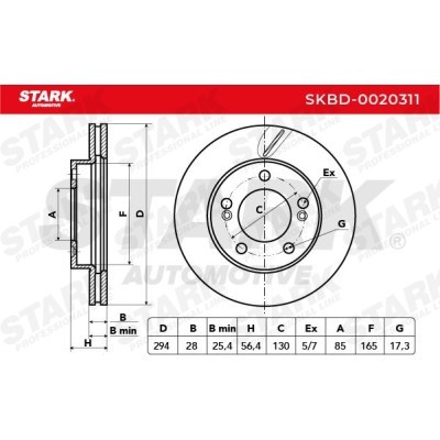 Brake Disc Stark SKBD-0020311 SKBD-0020311 - photo 3