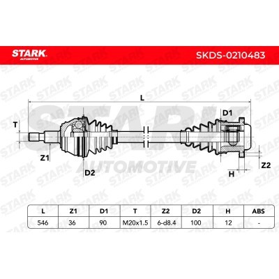 Drive Shaft Stark SKDS-0210483 SKDS-0210483 - photo 7
