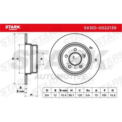 Brake Disc Stark SKBD-0022139 SKBD-0022139 - photo 4